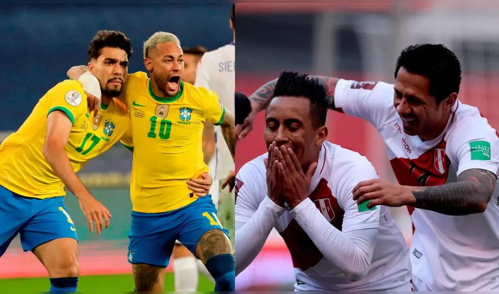 Brasil y Perú se volverán a ver las caras tras la segunda fecha de la Copa América. Foto: EFE