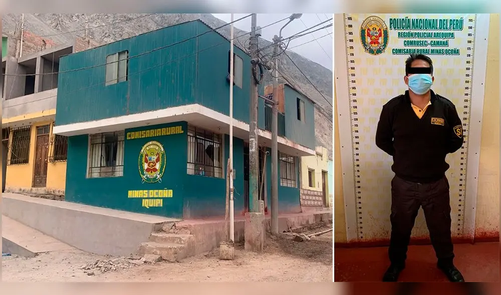 Agente fue trasladado a comisaría para las diligencias correspondientes. Foto: difusión