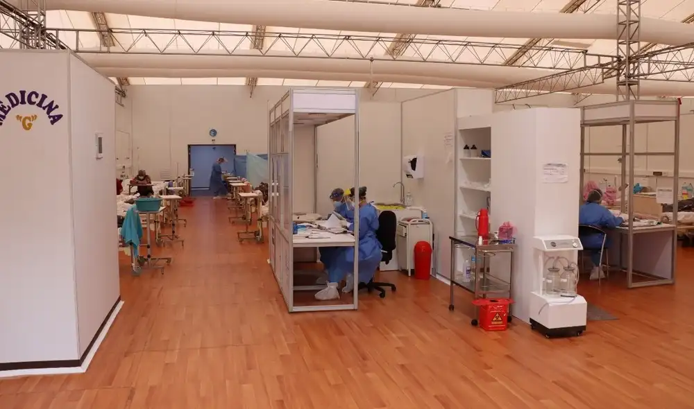 Centro temporal para atención COVID-19 tuvo un costo de inversión de cerca de S/ 8 millones. Foto: Prensa Gore Centro temporal para atención COVID-19 tuvo un costo de inversión de cerca de S/ 8 millones. Foto: Prensa Gore