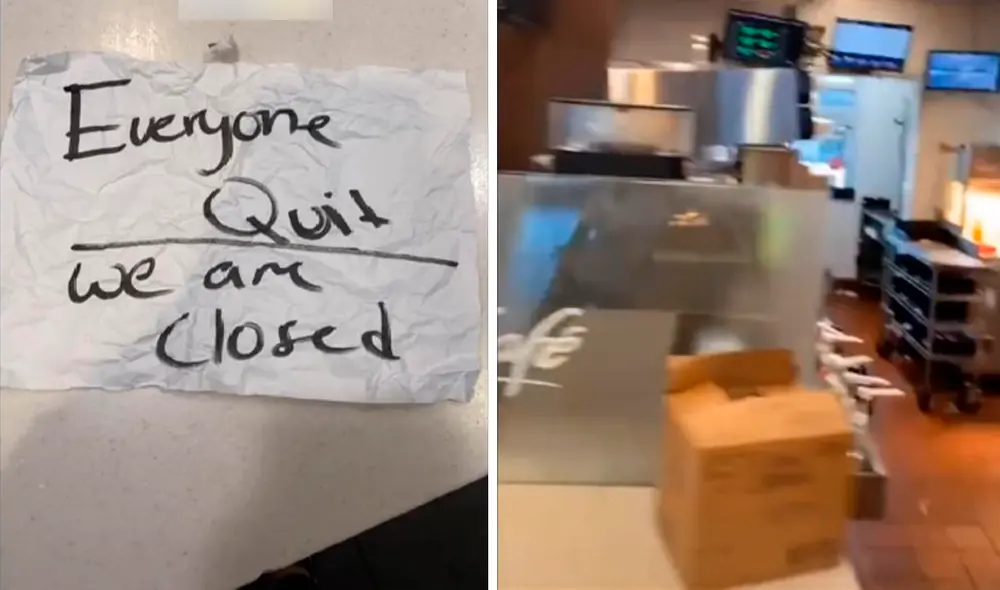 Los trabajadores de una sede de McDonald’s decidieron renunciar por algunas disputas salariales. Foto: captura de TikTok