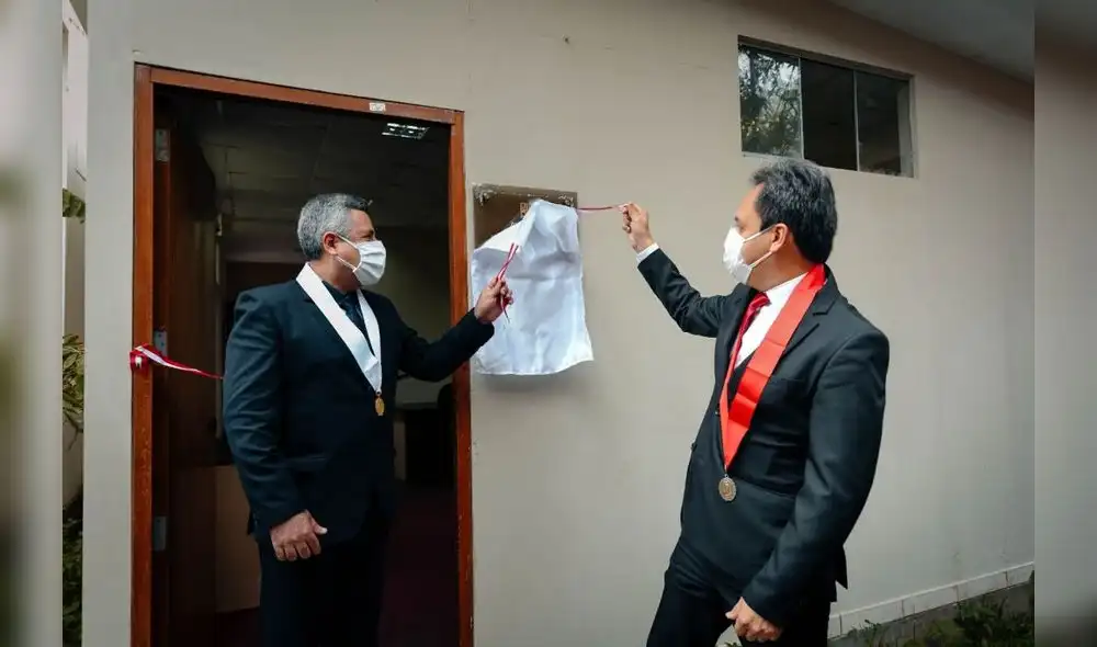 El nuevo módulo que verá casos de violencia familiar fue inaugurado por Eliseo Taboada. Foto: CSJLL