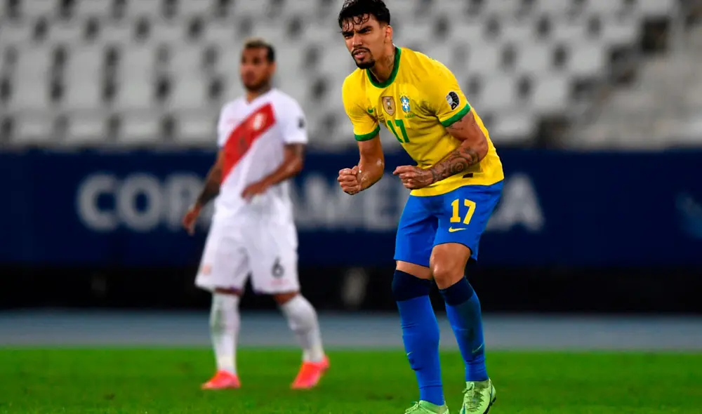 Lucas Paqueta anotó el único gol de la primera semifinal de la Copa América 2021. Foto: Twitter Copa América Lucas Paqueta anotó el único gol de la primera semifinal de la Copa América 2021. Foto: Twitter Copa América