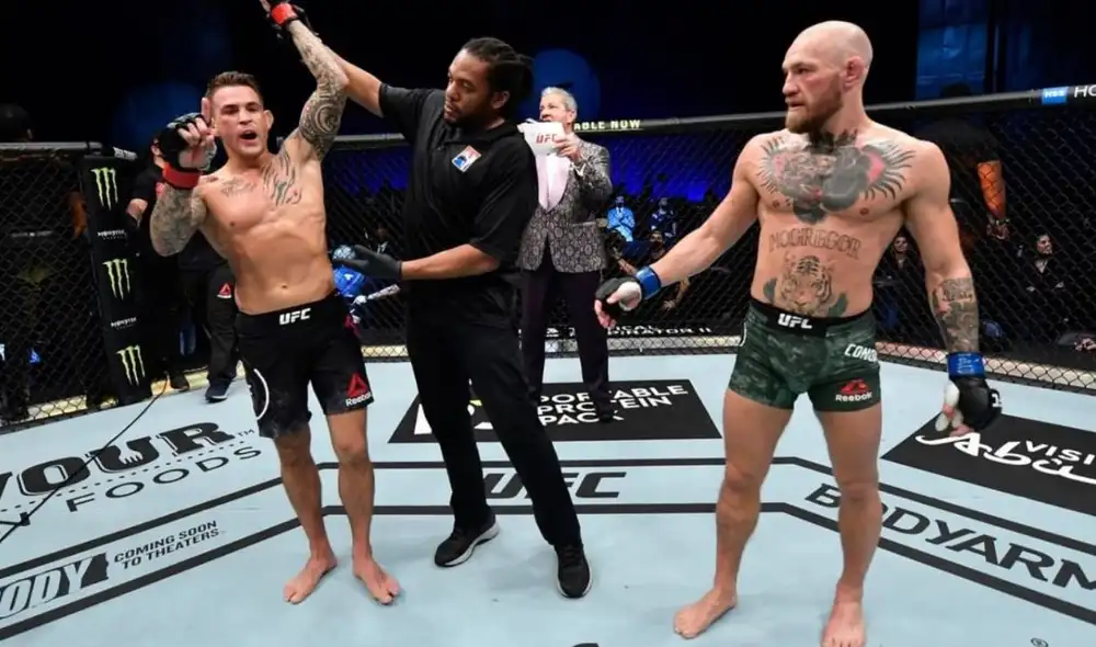 Poirier derrotó a McGregor en el UFC 257. Foto: difusión