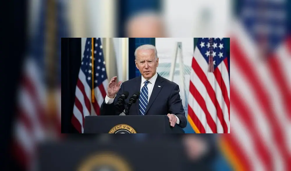 El presidente de los Estados Unidos, Joe Biden, habla en la Casa Blanca, Washington, el 2 de julio de 2021. Foto: AFP