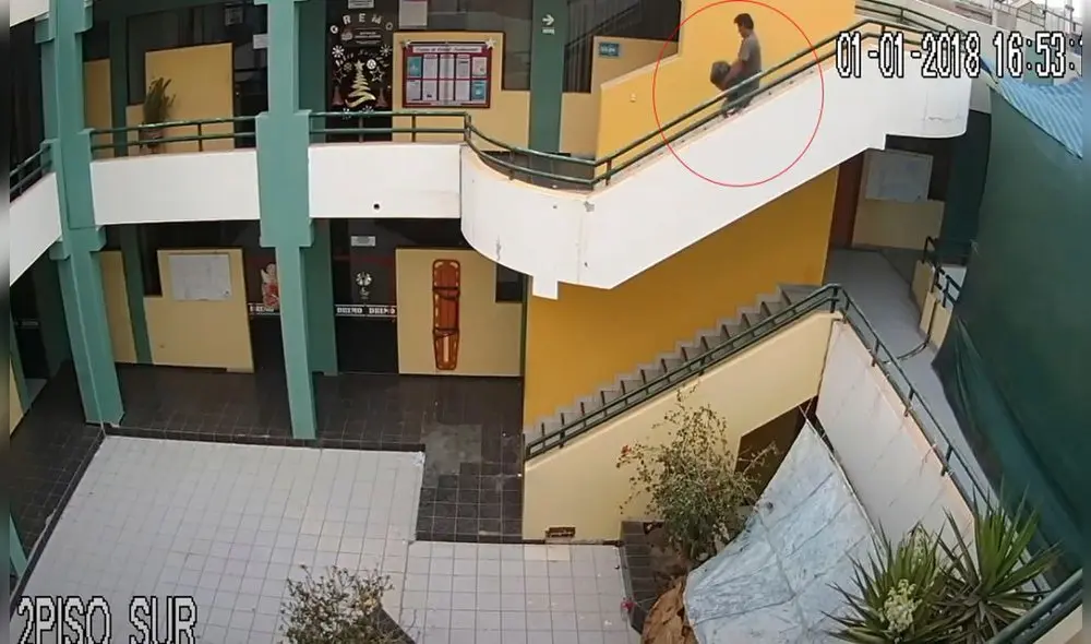 Cámaras de seguridad captaron a sujeto infraganti. Foto: Fiscalía