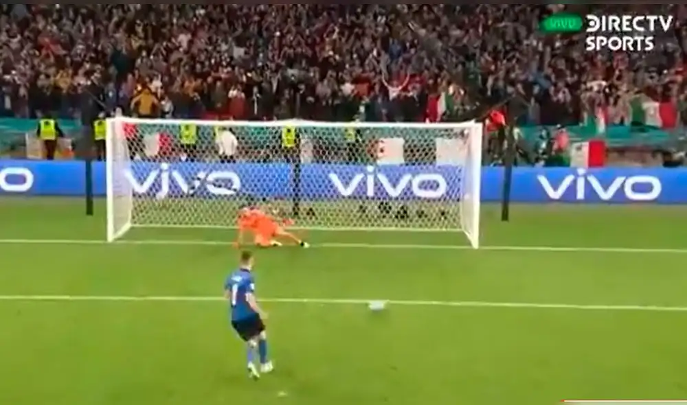 Jorginho se encargó de sellar la clasificación de Italia a la final. Foto: captura/DirecTV Sports