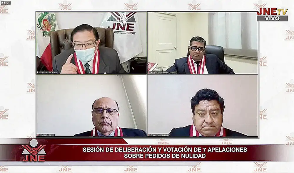 En la recta final. El JNE acelera resolución de pedidos de nulidad presentados por Fuerza Popular para la proclamación final. Foto: difusión