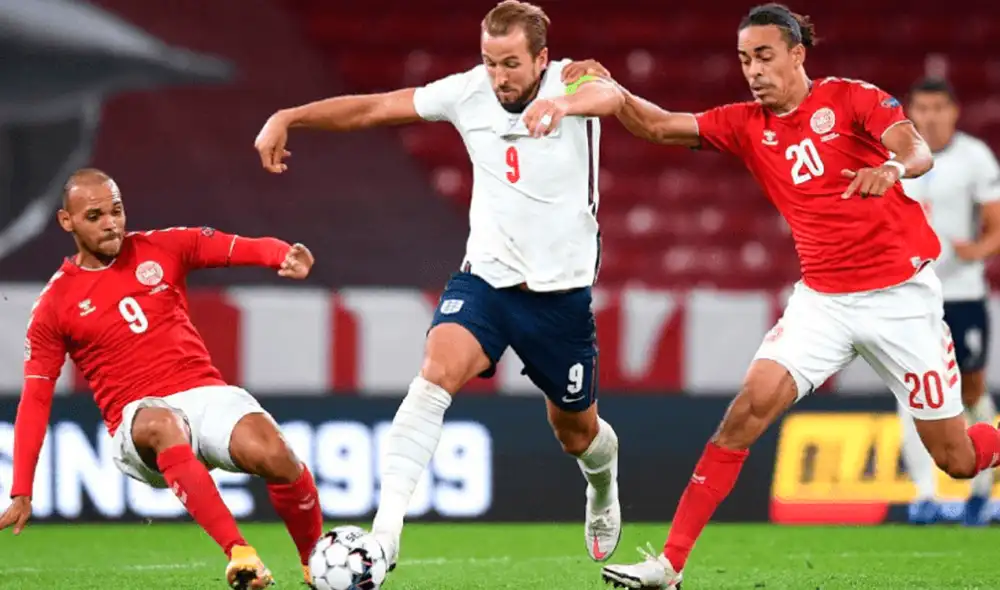 La última vez que se enfrentaron Inglaterra y Dinamarca fue en el marco de la UEFA Nations League en 2020. Foto: ESPN La última vez que se enfrentaron Inglaterra y Dinamarca fue en el marco de la UEFA Nations League en 2020. Foto: ESPN