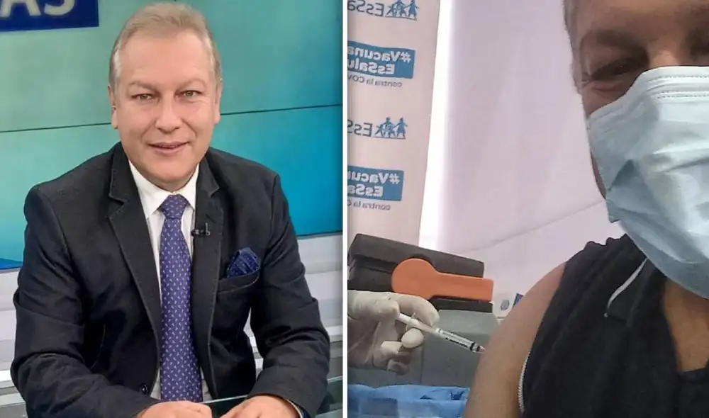 Gunter Rave se vacunó como parte del grupo de 50 a 51 años. Foto: composición Instagram