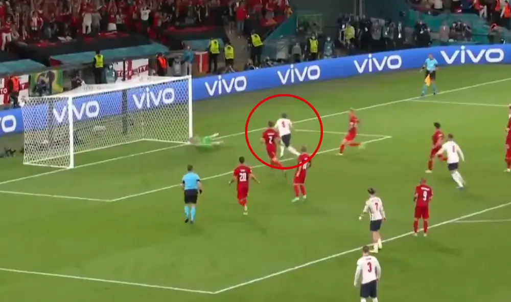 Harry Kane resolvió el 2-1, tras remate que se produjo en penal atajado. Foto: captura DirectV Sports