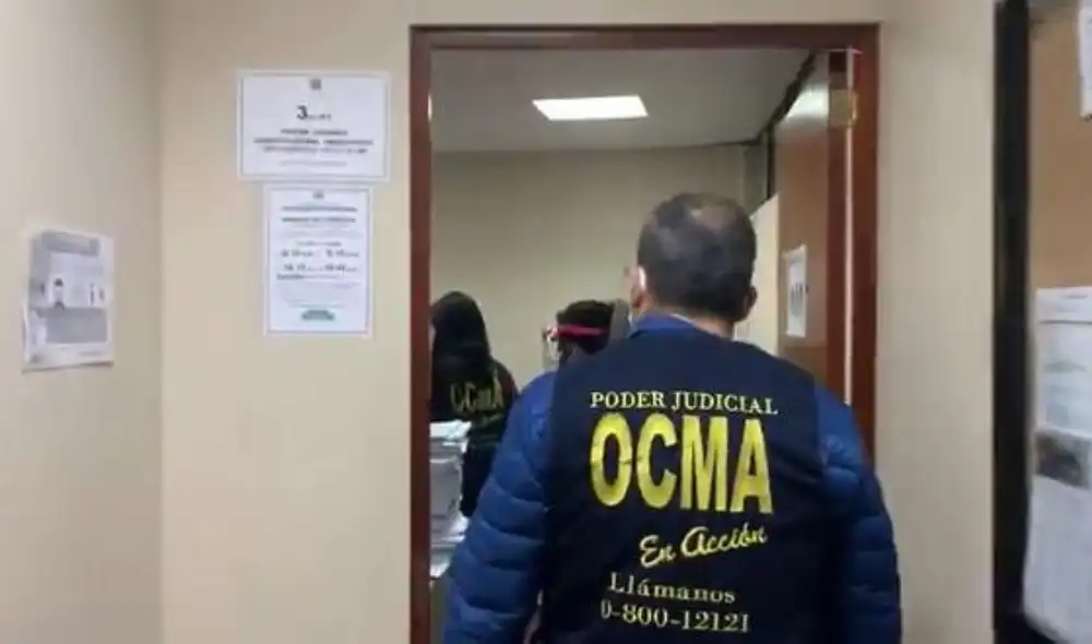 La OCMA llegó hasta la oficina de la jueza Soledad Blácido para diligencias correspondientes: Foto: Poder Judicial