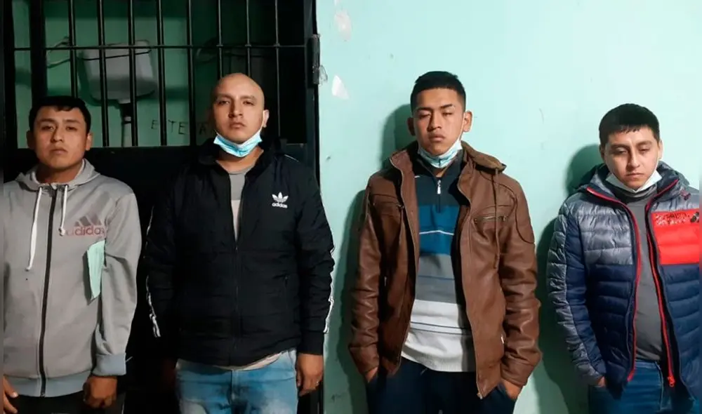 Los detenidos fueron llevados a la Divincri Chiclayo para las investigaciones. Foto: PNP.