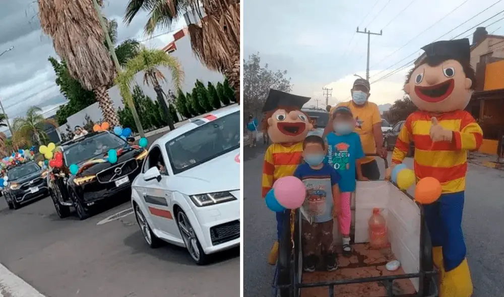 El hombre fue aplaudido en redes sociales por su esfuerzo para lograr la felicidad de sus hijos. Foto: captura de Facebook