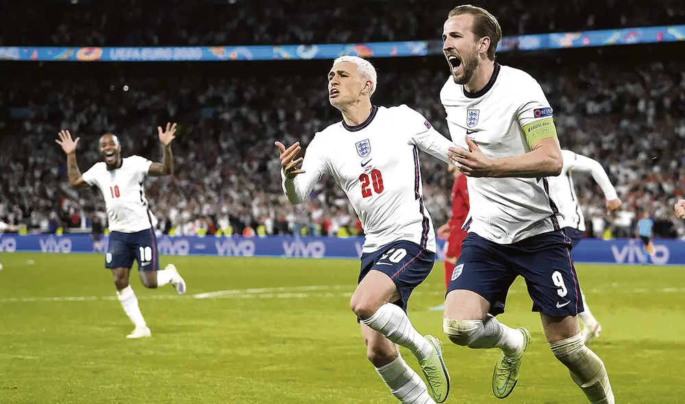 El héroe. El grito eufórico de Harry Kane tras anotar el gol de la clasificación a la final. Foto: AFP