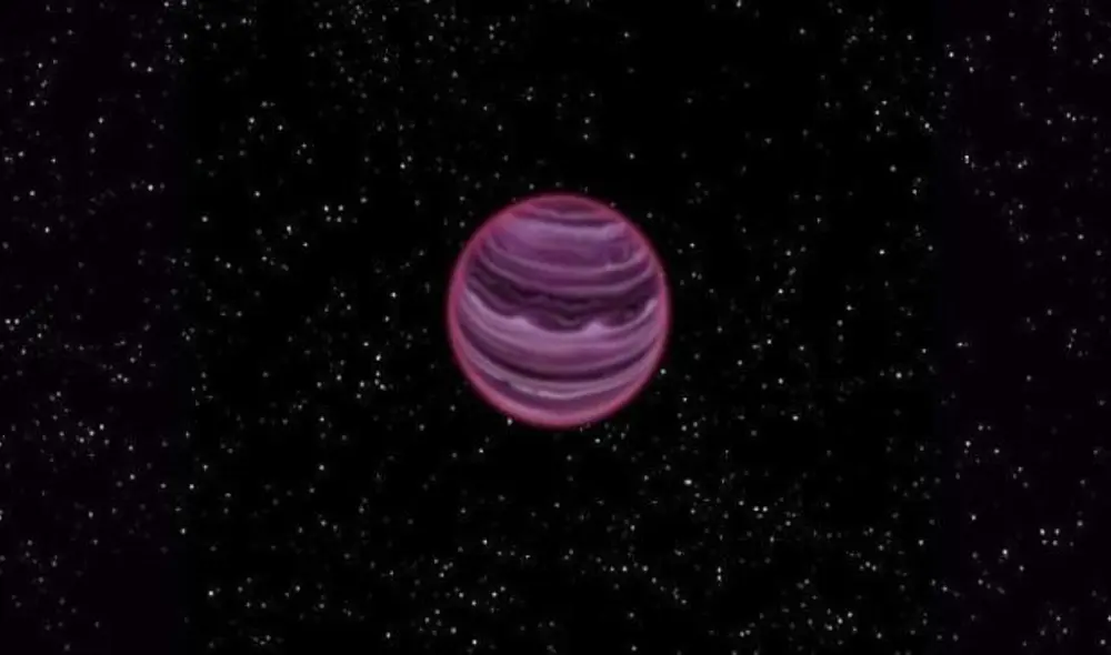 Recreación artística del planeta errante. Foto: MPIA/V. Ch. Quetz