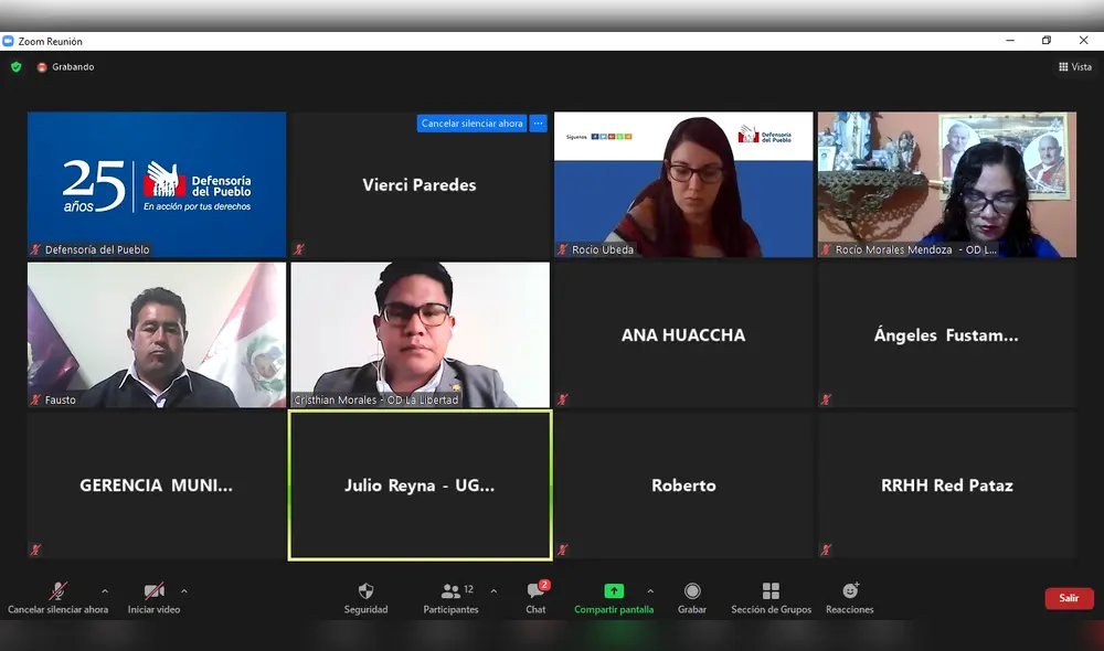 En reunión virtual, los residentes de Pataz se quejaron por falta de conectividad. Foto: DP