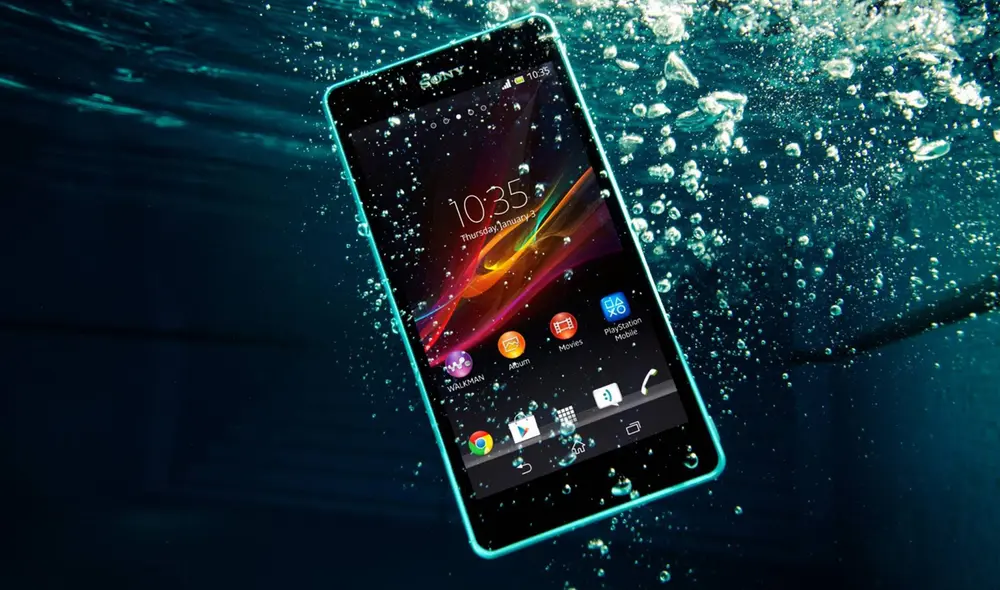 La app es compatible con teléfonos que cuenten con certificación de resistencia al agua. Foto: Xperia