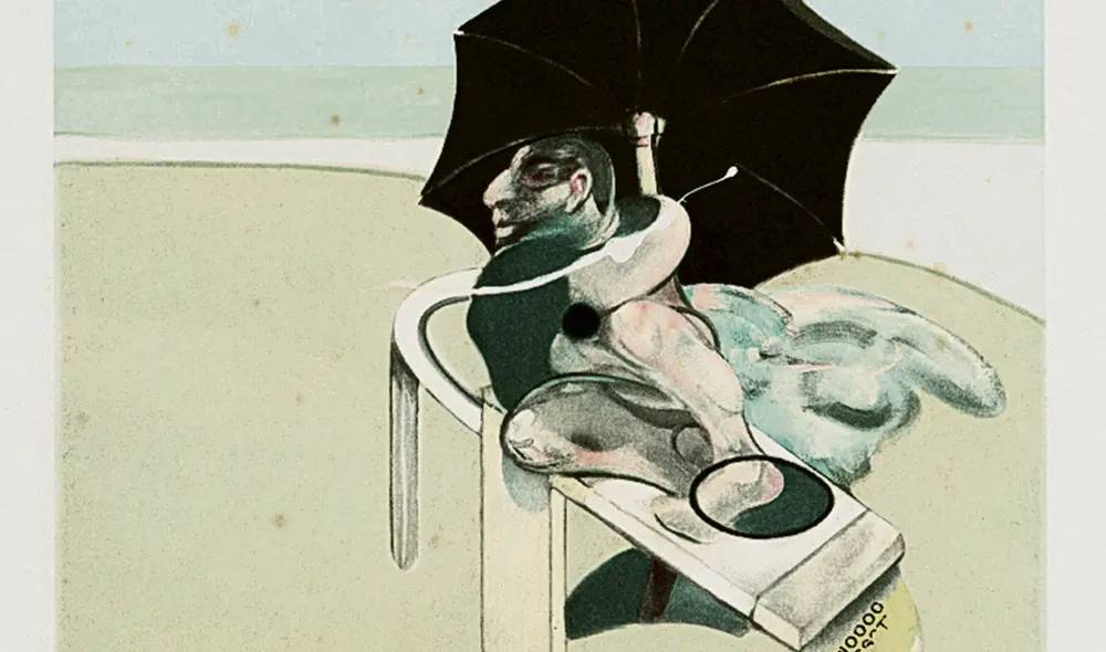 Francis Bacon. “Simple III”. Litografía 1981. 35 x 45 cm. Foto: difusión