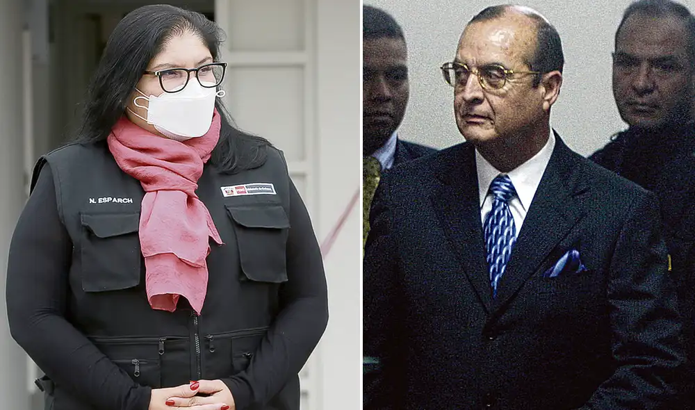 Escándalo. Ministra de Defensa, Nuria Esparch, denuncia privilegios de Vladimiro Montesinos. Foto: composición LR Escándalo. Ministra de Defensa, Nuria Esparch, denuncia privilegios de Vladimiro Montesinos. Foto: composición LR