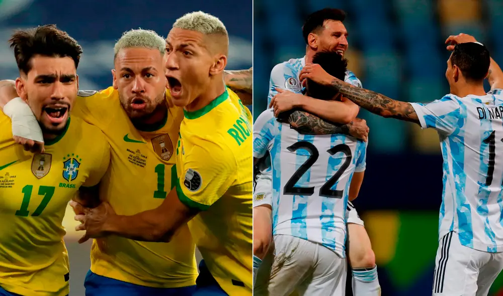Brasil y Argentina se enfrentan por cuarta vez en una final de Copa América. Foto: composición LR / EFE Brasil y Argentina se enfrentan por cuarta vez en una final de Copa América. Foto: composición LR / EFE