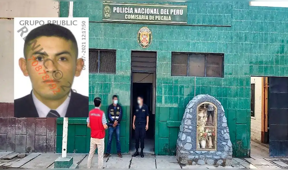 Alférez Daniel Hoyos Fernández fue detenido en la Comisaria de Pucalá. Foto: Composición La República Alférez Daniel Hoyos Fernández fue detenido en la Comisaria de Pucalá. Foto: Composición La República