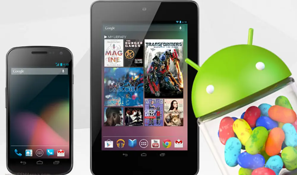 El sistema operativo Android Jelly Bean fue lanzado por Google en 2012. Foto: GSMArena El sistema operativo Android Jelly Bean fue lanzado por Google en 2012. Foto: GSMArena