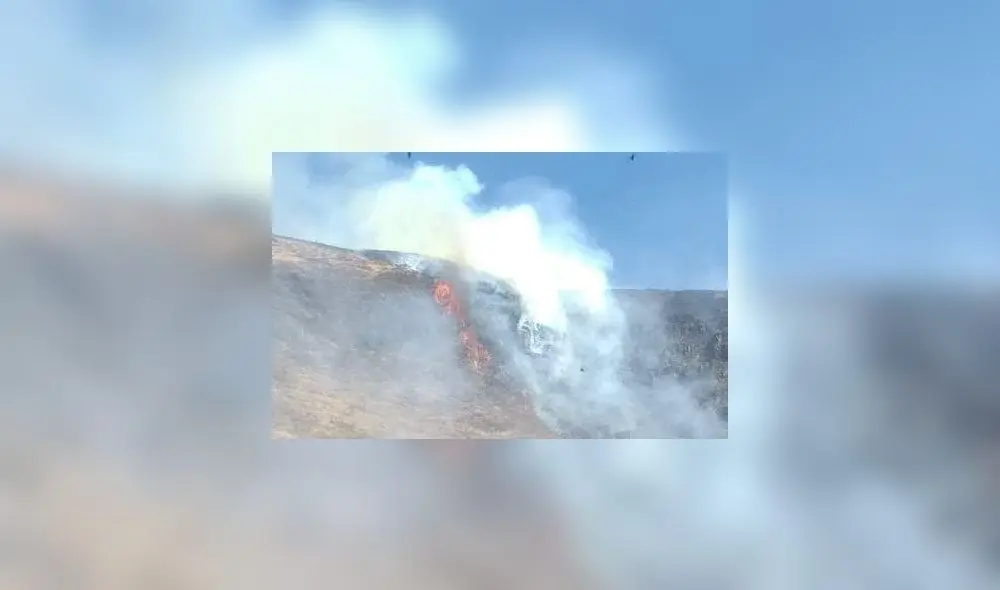 Los vecinos escalaron los cerros para intentar sofocar las llamas. Foto: Studio 96