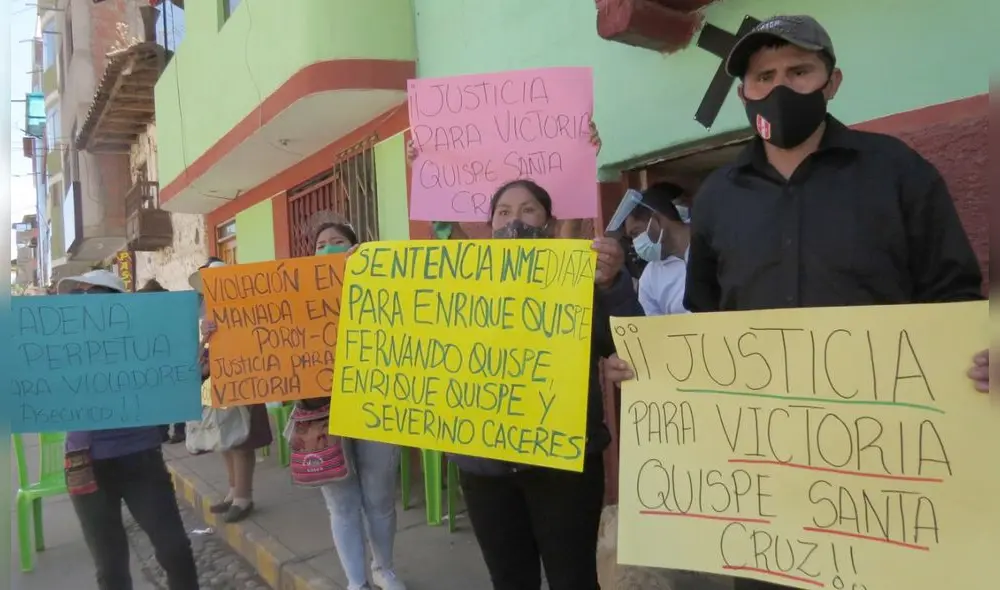 Familiares de la víctima piden que los cuatro implicados en el ataque sexual sean sentenciados. Foto: La República