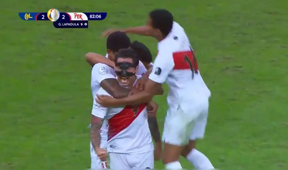 Gianluca Lapadula llegó a los tres tantos en la Copa América. Foto: Captura/DirecTV Sports