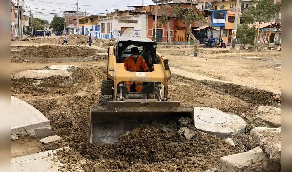 La obra de rehabilitación de la avenida Ramón Castilla reporta un avance del 70%. Foto: MDC
