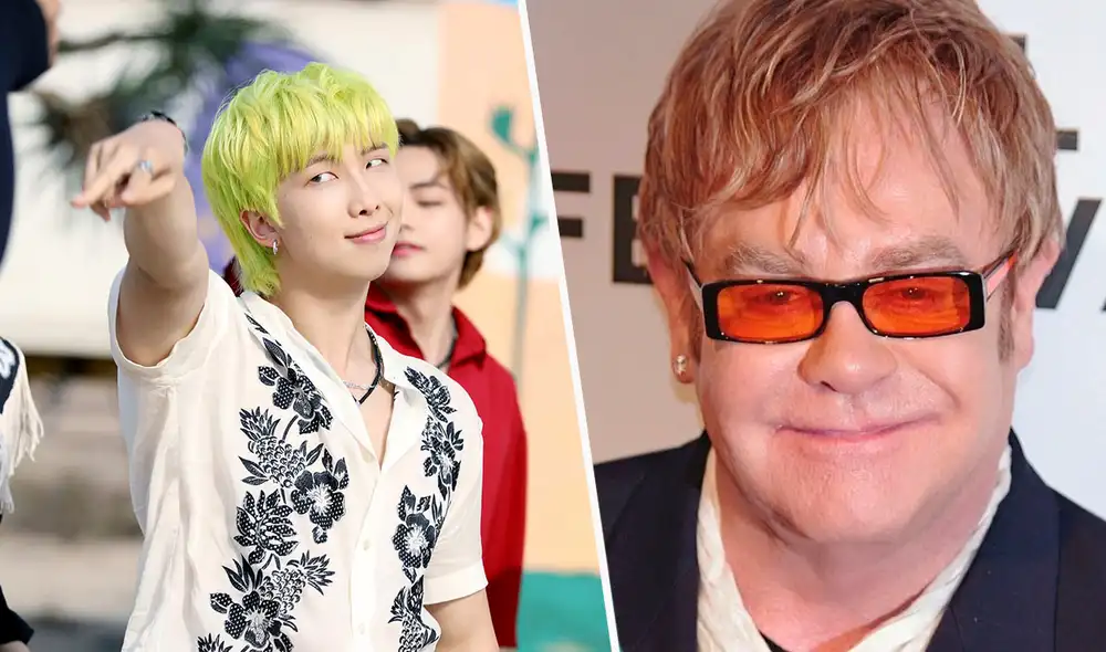 Tema de BTS no pasó desapercibido para el músico Elton John. Foto: composición BIGHIT Music