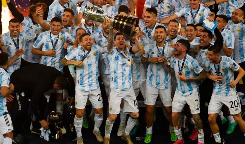 Argentina campeón de la Copa América 2021 tras superar a Brasil en la final desde el legendario Maracaná. Foto: AFP Argentina campeón de la Copa América 2021 tras superar a Brasil en la final desde el legendario Maracaná. Foto: AFP