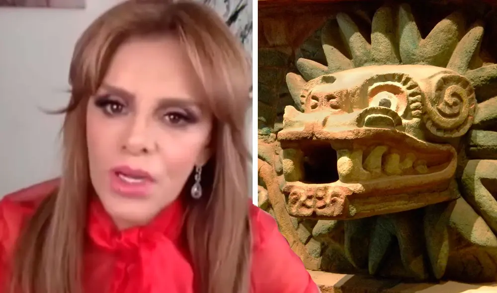 Lucía Méndez se dirigió al volcán Popocatépetl para su encuentro con la divinidad azteca. Foto: difusión