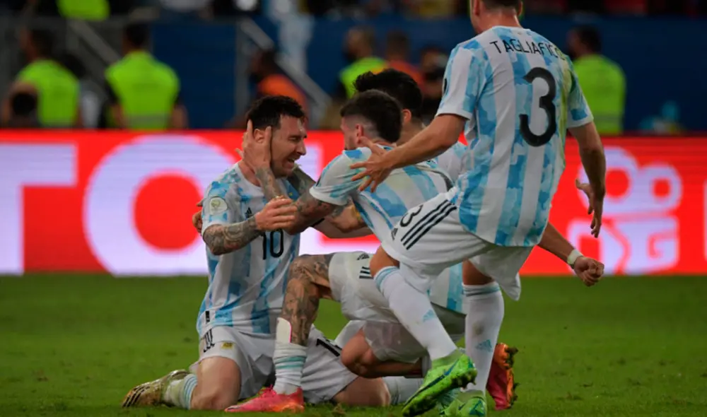 Argentina campeón de la Copa América 2021 tras superar a Brasil en la final desde el legendario Maracaná. Foto: AFP Argentina campeón de la Copa América 2021 tras superar a Brasil en la final desde el legendario Maracaná. Foto: AFP