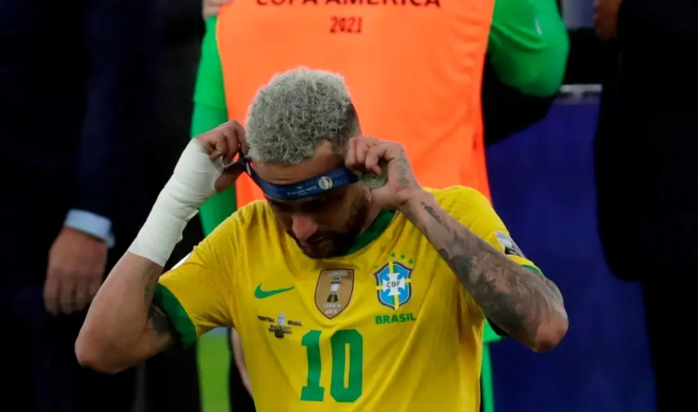 Neymar Jr no soportó que fuera condecorado por el segundo lugar que obtuvo Brasil en la Copa América 2021. Foto: Antonio Lacerda / EFE Neymar Jr no soportó que fuera condecorado por el segundo lugar que obtuvo Brasil en la Copa América 2021. Foto: Antonio Lacerda / EFE