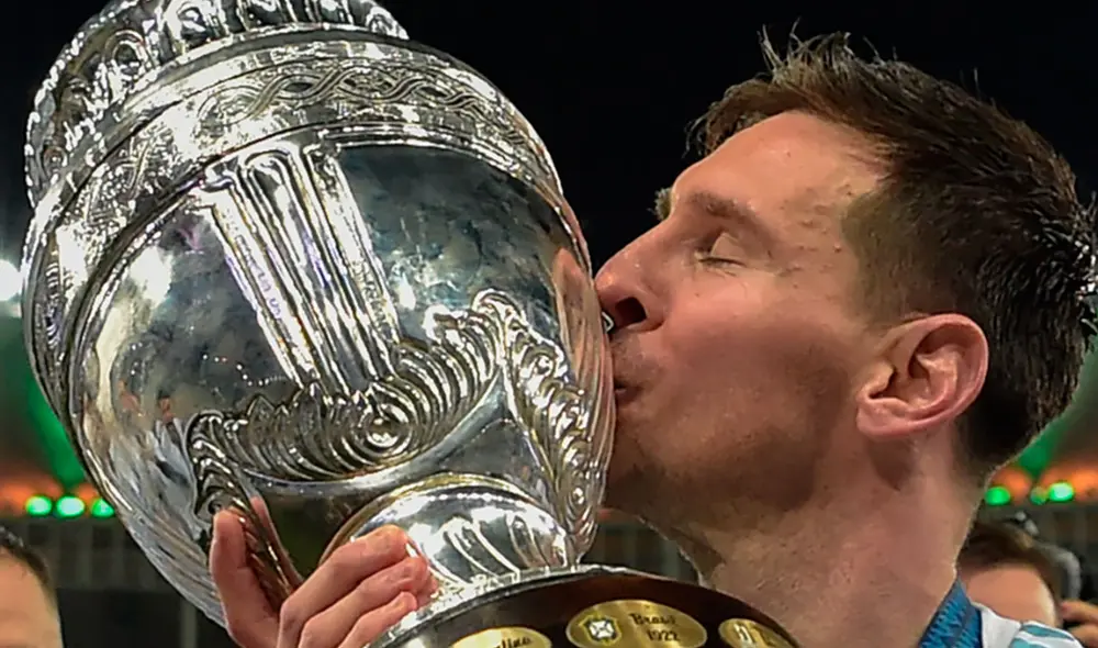 Lionel Messi batió nuevos registros tras obtener la Copa América 2021 ante Brasil en el Maracaná. Foto: AFP