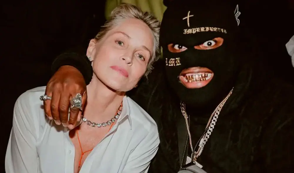 Sharon Stone y el rapero RMR han sido captados en varios clubs de Los Angeles. Foto: Page Six