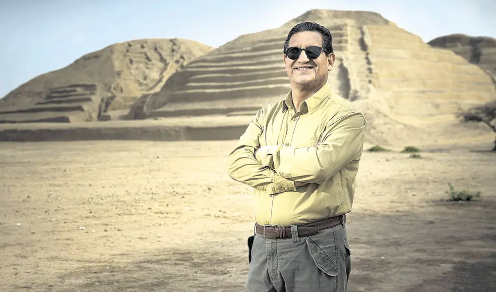 Las buenas voluntades y también el azar lo llevaron a descubrir el 2006 la Dama de Cao, en el complejo El Brujo. Foto: Ricardo Moreno / La República Las buenas voluntades y también el azar lo llevaron a descubrir el 2006 la Dama de Cao, en el complejo El Brujo. Foto: Ricardo Moreno / La República