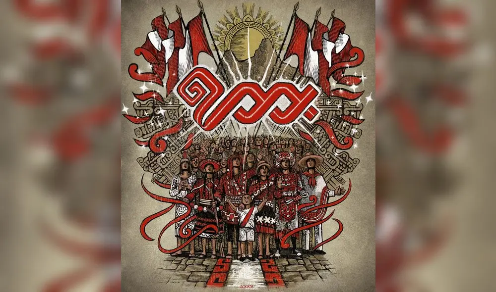 La unidad de los peruanos ilustrada por la marca Looch. La unidad de los peruanos ilustrada por la marca Looch.