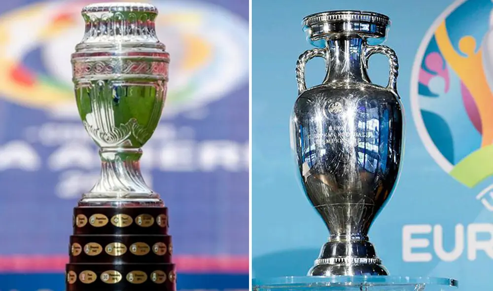 La Copa América y la Eurocopa volvieron a celebrarse en un mismo año desde el 2016. Foto: composición/AFP La Copa América y la Eurocopa volvieron a celebrarse en un mismo año desde el 2016. Foto: composición/AFP