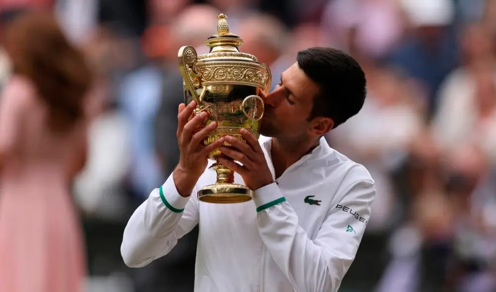 Novak Djokovic se consagró este domingo 11 de julio campeón de Wimbledon. Foto: EFE.