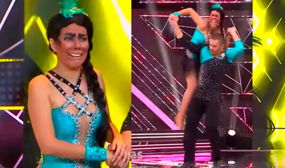 María Victoria Santana aseguró que pese al incidente, no piensa retirarse de la competencia en Reinas del show. Foto: captura de América TV