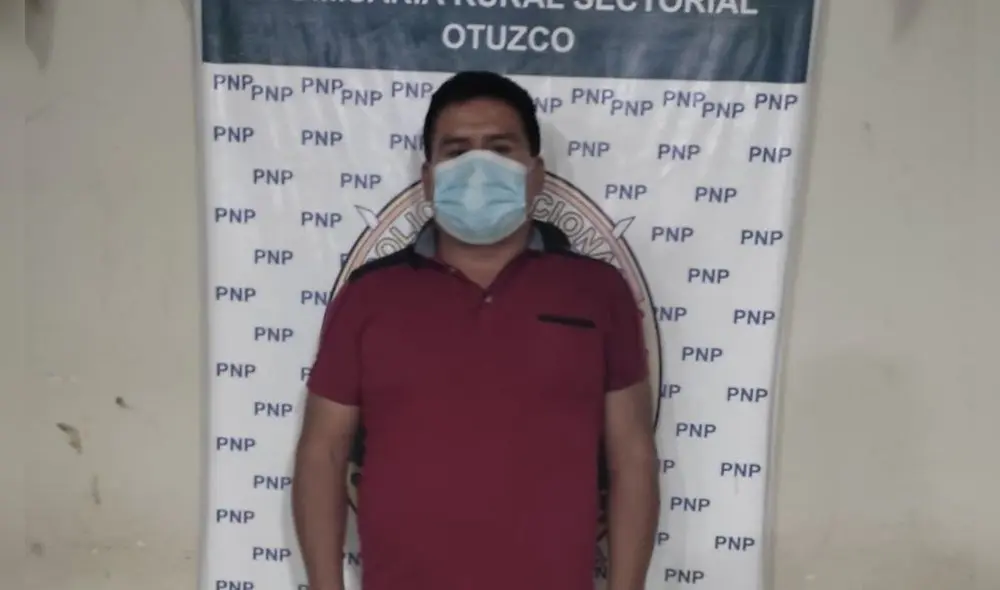 Detenido fue conducido a la comisaría rural de Otuzco. Foto: PNP Detenido fue conducido a la comisaría rural de Otuzco. Foto: PNP