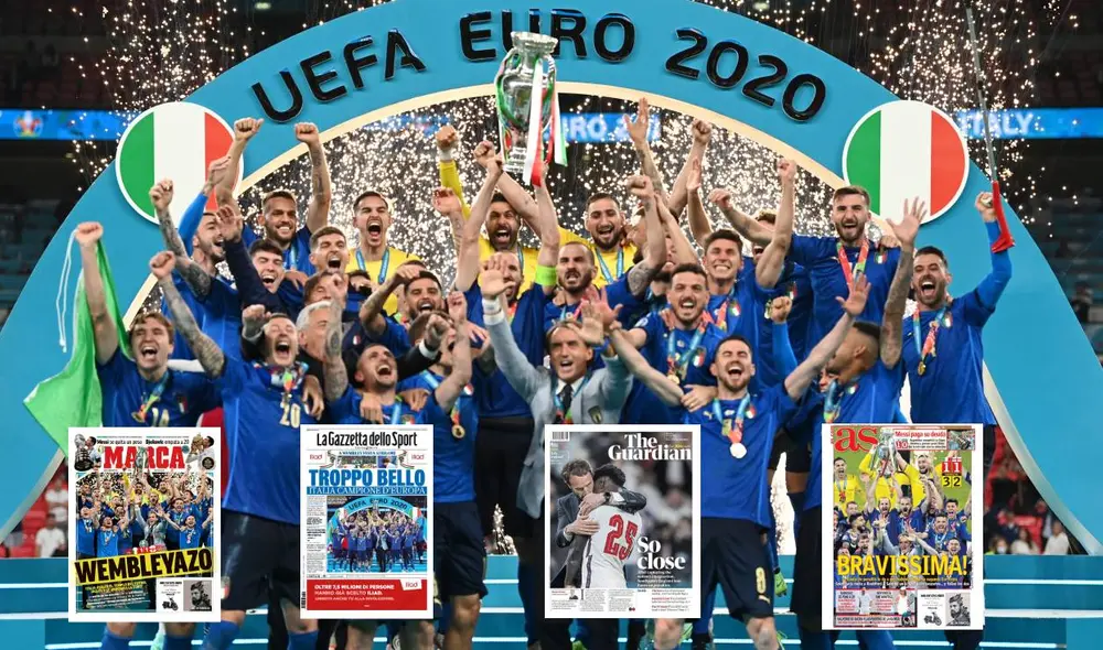 Italia consiguió su segunda Eurocopa en la historia. Foto: composición/difusión Italia consiguió su segunda Eurocopa en la historia. Foto: composición/difusión