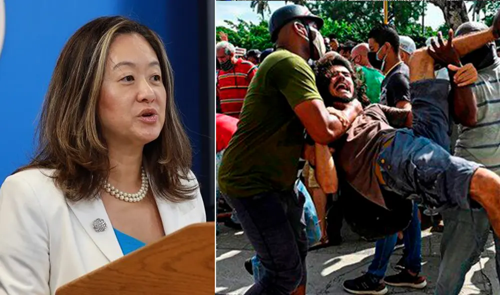 Chung también hizo un llamado a la calma y condenó cualquier tipo de violencia. Foto: composición / difusión/ AFP Chung también hizo un llamado a la calma y condenó cualquier tipo de violencia. Foto: composición / difusión/ AFP
