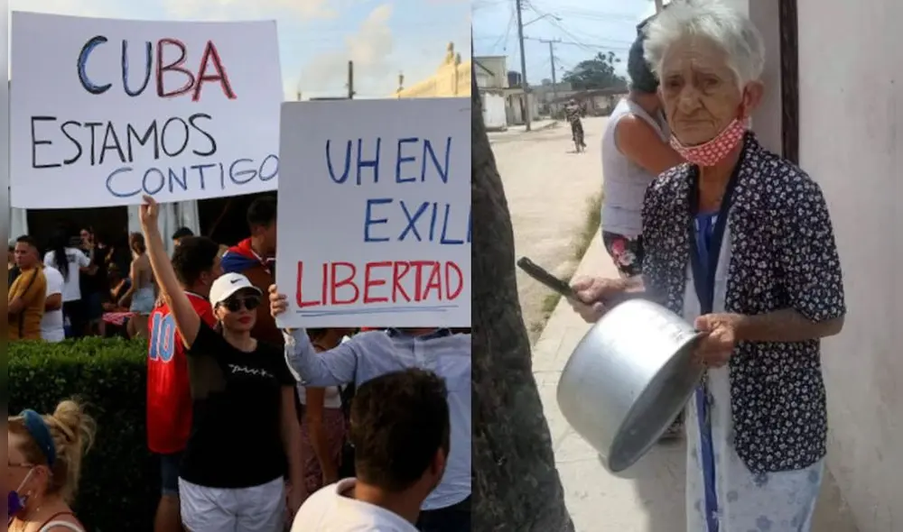 Sara Naranjo se convirtió en el símbolo de las protestas en Cuba luego de que su foto se viralizara. Foto: CPEM Sara Naranjo se convirtió en el símbolo de las protestas en Cuba luego de que su foto se viralizara. Foto: CPEM