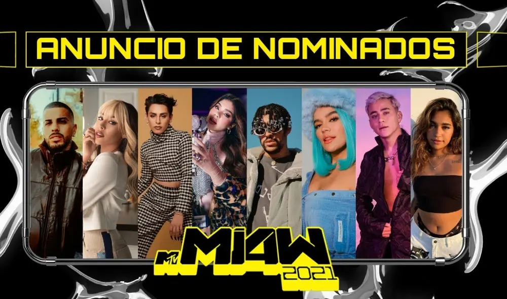 Disfruta los Premios MTV Miaw 2021 este martes 13 de julio. Foto: MTV