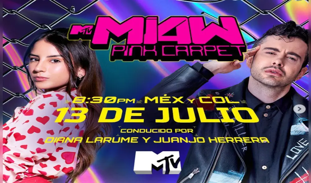 Este martes 13. los MTV MIAW 2021 llegan con todo para entregar más de 30 premios en sus diversas categorías. Foto: Instagram