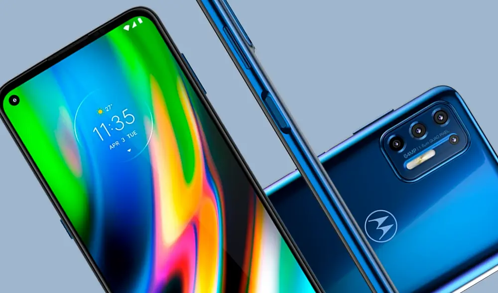 La serie Moto G9 viene con la versión de Android 10 preinstalada de fábrica. Foto: Motorola