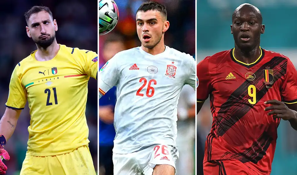 La mayoría de integrantes del once ideal de la Eurocopa 2021 son italianos e ingleses. Foto: composición/EFE